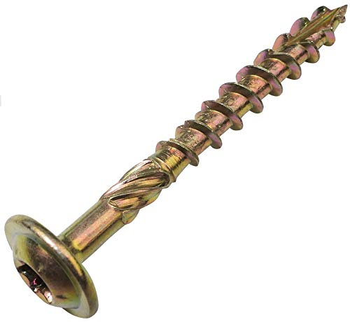 AERZETIX - C48337 - Lot de 100 Vis à bois Ø4x40mm - à tête large bombée - à empreinte étoile Т20