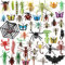 DOITEM 45 stücke Kunststoff Realistische Insekten und Schmetterling Spinne Bat für Kinder für Bildung Halloween Spielzeug Themen Partys Geburtstagsgeschenke