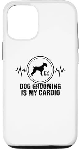 Hülle für iPhone 12/12 Pro Hundepflege ist mein Cardio | Hundefriseur