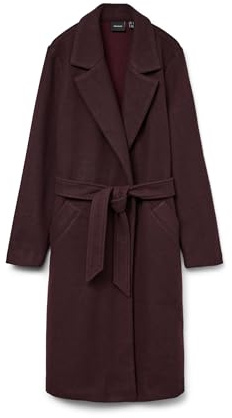 VERO MODA Abrigo femenino VMFORTUNEAYA Abrigo, Winetasting., S | Capa