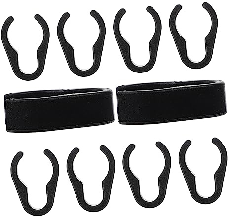 JOINPAYA Mic Cable Clamps 10Pcs Plastic Microphone Cable Holders with 25Mm Inner Diameter for Mic Stands Home Stage Use