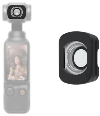 BOXOB Vidvinkelobjektiv Kompatibel med DJI OSMO Pocket 3, Utökad FOV på 112 Grader Kameralins Magnetisk Multi-Coated Kamerafilter för DJI Pocket 3-Tillbehör