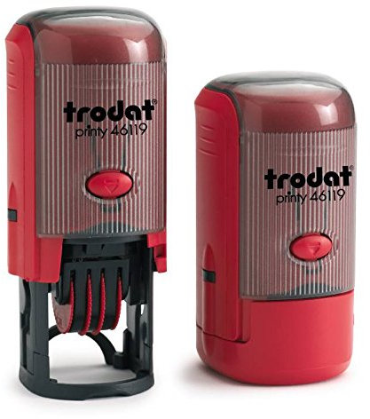Trodat 46119 Printy-Datum-Rundstempel, 19mm Gummi, Rund, RUBBER_STAMP, Stamp, Rubberstempel