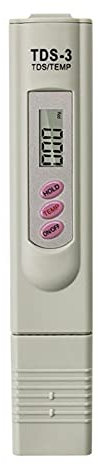 Bexdug Testeur de qualité de l'eau TDS 3 en 1 - Outil de test largement utilisé - pH mètre pour eau potable, aquarium, piscine, spa