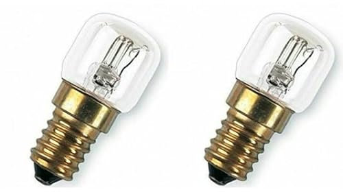 Set 2 pz Lampadine per Forno resistente a 300° 25W attacco piccolo E14