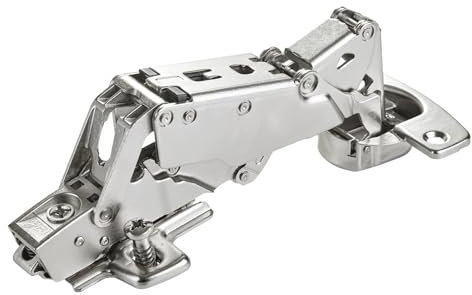 SOTECH Weitwinkelscharnier 165° Sensys 8657i Eckanschlag (vorliegend) Null-Einsprung, Soft-Close und Schließautomatik, Schnellmontage inkl. Montageplatte Höhe 0 mm mit Euroschrauben