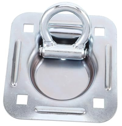 AKOOSY Anelli d Inox Con Molla Per Ancoraggio Carico Camion e Rimorchi Montaggio Filo Per Pickup e Flatbed Gancio Resistente Per Sicurezza Trasporto