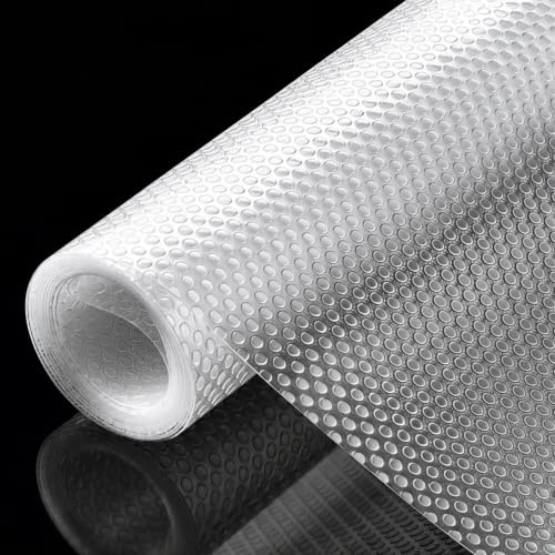 Zocipro Alfombrilla para Cajones 30 x 300 cm – Transparente, Resistente al Agua y a la Humedad, Cortable, para Estanterías, Cajones, Armarios y Frigorífico en Hogar y Oficina