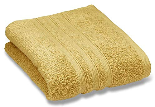 Catherine Lansfield Zero Twist Cotton 50x85cm Hand Towel Ochre