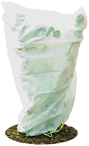 HaGa® frostskyddsöverdrag paket med 5 vinterskydd frostskydd fleece 155 cm x 150 cm vit