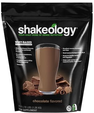 Shakeology Whey Protein Powder Blend - Gluten Free, Superfood Protein Shake with Vitamins and Minerals - Helps Support Healthy Weight Loss, Lean Muscle Support, Gut Health - Chocolate, 30 Servings