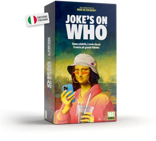 Rocco Giocattoli Yas Games- Joke's On Who? - L'Unico in Italiano - Party Game per 2 o Più Giocatori dai 18 Anni in Su