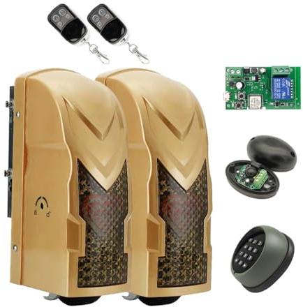 AYJYZHIAG 700KG Automatic Double Rolling Wheel Swing Gate Opener with Wireless Keypad Actuator Roller WIFI Swing Door Motor Scroll Drive(5)