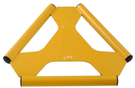 Rodillo abdominal, Rueda abdominal triangular, rodillo for abdominales, equipo reutilizable for ejercicios y fitness(Yellow)