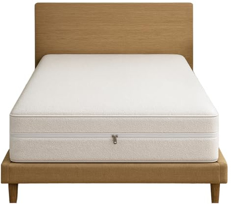 SEDALINNE – Funda de Colchón Elastica 120x190 cm - Tejido Microfibra Suave y Transpirable - Cierre Cremallera - Ajuste Fácil Colocación - Protección Antialérgica y Lavable