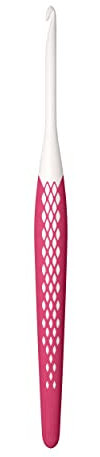 Prym, altrosa 218485 Woll-Häkelnadel Ergonomics, Kunststoff, 4,0 mm | 16 cm