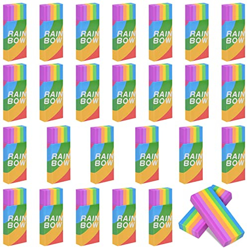 30 Pièces Gomme à Effacer 2B Gommes en Plastique Gomme Douce, Gommes Mignonnes Colorées Gomme à Crayons pour Artistes, Enfants, École et Bureau