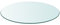 Tidyard Glas Tischplatte Rund 30cm Glasplatte Ersatzteil Tischplatte aus Glas Transparent 8mm
