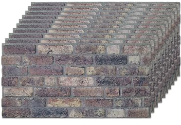 IZODEKOR Wandverkleidung Steinoptik Styropor 3D Wandpaneele - Verblender Steinoptik für Küche, Badezimmer, Balkon, Schlafzimmer, Wohnzimmer, Küchenrückwand und Teras | Magischer Kaffee (10 x Paneele)