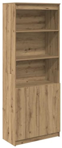 vidaXL Highboard Artisan-Eiche 70x35x180 cm Holzwerkstoff, Schrank, Lagerschrank, Schrank hoch, Beistellschrank, hoher Schrank, Schrank mit Tür