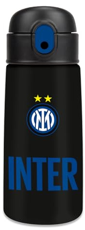 Seven Borraccia termica INTER per ragazzi, 460 ml, Acciaio inox interno/esterno, bpa free, Mantenimento temperatura: caldo 12h/freddo 24h, Prodotto ufficiale, Idea regalo