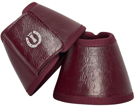 Imperial Riding IRH Rebel hovklockor, glänsande bellboots i rebeldesign med stötdämpande skydd, snygg look för träning och turnering, PU-material för hållbarhet, fikon, shetty