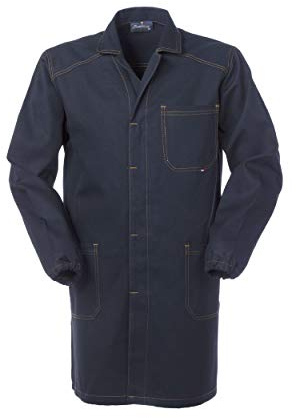 SERIO PLUS + Camice Uomo da Tecnico O Officina Generica Blu Scuro Tessuto Robusto A60109 (L)
