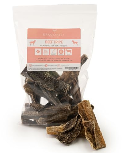 Dragonfly Products Beef Tripe Sticks for Dogs & Puppies, Grain Free Chew