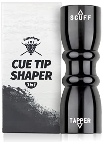 Adhafera Cue Tip Shaper, 3 in 1 of Snooker Cue Tip Shaper, the Snooker Accessories for Effective and Rapid Repair Cue Tip