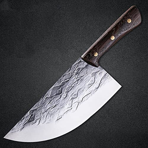 Cleaver de 8 pouces forgée de la viande de cuisine Chef Tool Tool Couteau d'abattage pratique Durable Sharp Ménage Couvert Lampe Poulet couteau