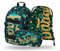 Baagl Schulrucksack Set Jungen Mädchen 3 Teilig, Schultasche ab 3. Klasse, Grundschule Ranzen mit Brustgurt, Ergonomischer Schulranzen (Skate Polygon)