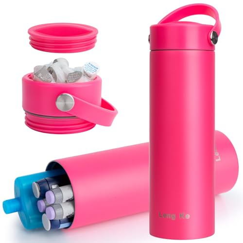 SUNMON Porta Insulina Termico da Viaggio - Porta Insulina Termico Approvato dal Tsa, Borsa per Medicinali Termica Isolamento 24 Ore,Forniture per il Diabete(Rosa)