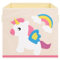 Aufbewahrungsbox Kinder Groß für Mädchen Jungen, Faltbare Spielzeugkiste für Kallax Regal Einsätze mit Griff, Spielzeug Aufbewahrung und Storage Korb im Kinderzimmer Schlafzimmer, 33×33×33cm（Einhorn）