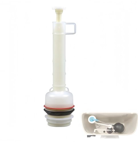 Toilet Flush Valve - Model 211-11-1112, Compatible with Toilet Tank Models Water Saver Flush Valve, for All Trip Levers, Plastic (White) 