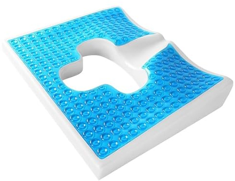 MVIWEO Anti-Dekubitus-Kissen, T-förmige Öffnung, Frei Atmen & Fasermaterial Dekubitus-Kissen für Den Hintern, Anti-Dekubitus-Kissen für ältere Menschen, Bettlägerig, Behindert