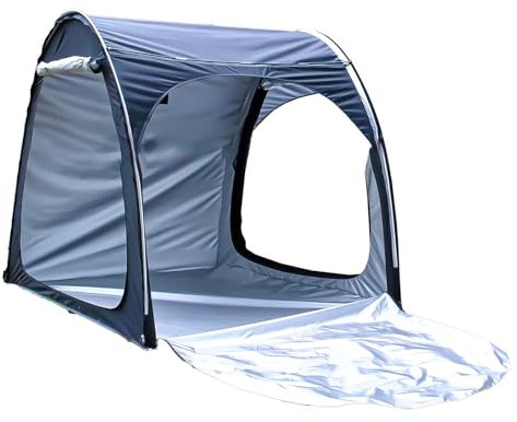 Capanno da esterno resistente per biciclette, mobili da patio e moto, spaziosa tenda da garage in colore nero