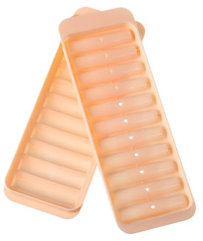 Molde Para Hielo - Cubitera Para Hielos Alargados con Tapa | Utensilios Para Preparar Bebidas Heladas De Cocktails Vinos Frutas Y Accesorios De Cocina