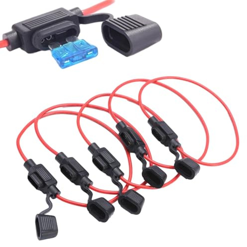 12 de fusiblesen línea | de fusiblesde soporte fusible impermeable 5pccs