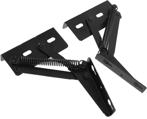 HOLIDYOYO 2pcs Sofa Storage Cabinet Hinges with Spring Loaded Folding Support Furniture Lift Brackets for Sofa Beds and Storage Boxes for Home Use