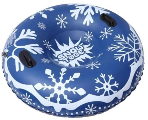 Gonfiabile da Neve con Manici Slitta da Neve Outdoor Diametro 120cm Slitta Resistente Tubo da Sci per Sport Invernali, Slittino, Attività Outdoor