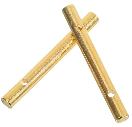 SECFOU Resortes para Brazo de Trémolo y Barra de Retención de Cuerdas de Metal Dorado, 2 Unidades, Accesorios para Guitarra Eléctrica, Reemplazo para Sistema de Trémolo Simple y Doble,
