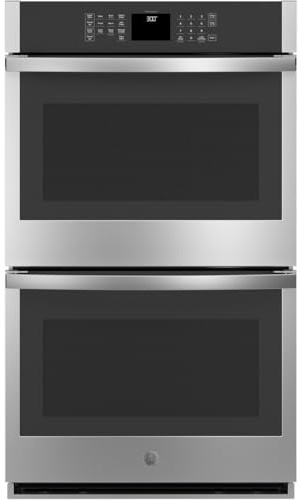 GE JTD3000SNSS 30 Smart Built‑In Self‑Clean Double Wall Oven – 10 cu ft Total Capacity, Wi‑Fi Connected, Sabbath Mode, Stainless Steel