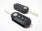 2X Custodia Cover Chiave Guscio Telecomando 3 Tasti Compatibile con Fiat 500 Grande Punto Evo Bravo Panda 500L Lancia Y Ypsilon Musa Delta Coppia