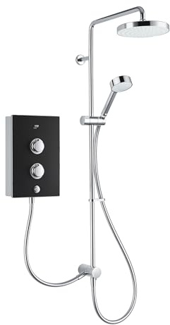 Mira Showers Decor 10.8KW Black Onyx Dual Outlet Electric Shower 1.1894.006