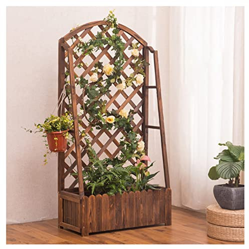 asdchZen Griglia per Piantare Piante Rampicanti Piantare Banco da Lavoro Tavolo da Giardino per Piantare, Cortile Balcone Panca da Giardinaggio Tavolo da Invasatura (75X35X150Cm)
