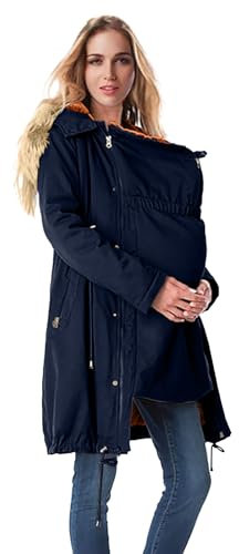Manteau Grossesse Hiver Maternité, Porte-bébé Maternité Veste Multifonctionnel pour L'automne et l'hiver Grossesse Femme Manteau de Bébé vêtement d'extérieur Manteau De Pluie Femme Coupe Vent