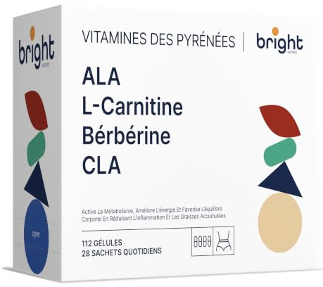 Cla, Berbérine, L-Carnitine, ALA - SmartAbsorb™| pour énergie, métabolisme et soutien antioxydant| 28 sachets quotidiens