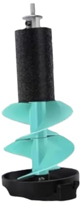 QSTDGVPW Taladro de Hielo con Hoja de Nailon de 15 Cm (6 Pulgadas), Resistente, de Metal. Accesorios para Pesca en Hielo. Taladro de Hielo para Pesca en El Mar, 50 Cm Azul