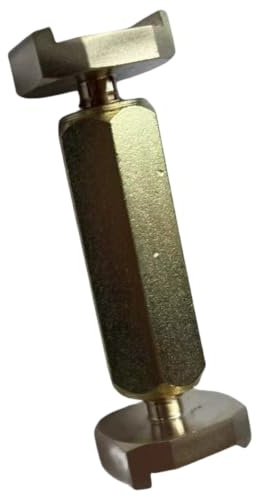 Herramienta de Luthier para Cello, Soporte de Puente Metálico Ajustable | Tornillos Regulables, 4,8 a 6,3cm, para Taller y Reparación, para Puente de Ébano o Arce