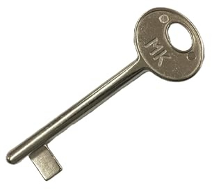 Effedielle Clé PASSPARTOUT pour serrures brevetées de marque AGB d'intérieur, finition nickelée, ouvre toutes les serrures série CENTRO et série brevet ancien type AGB
